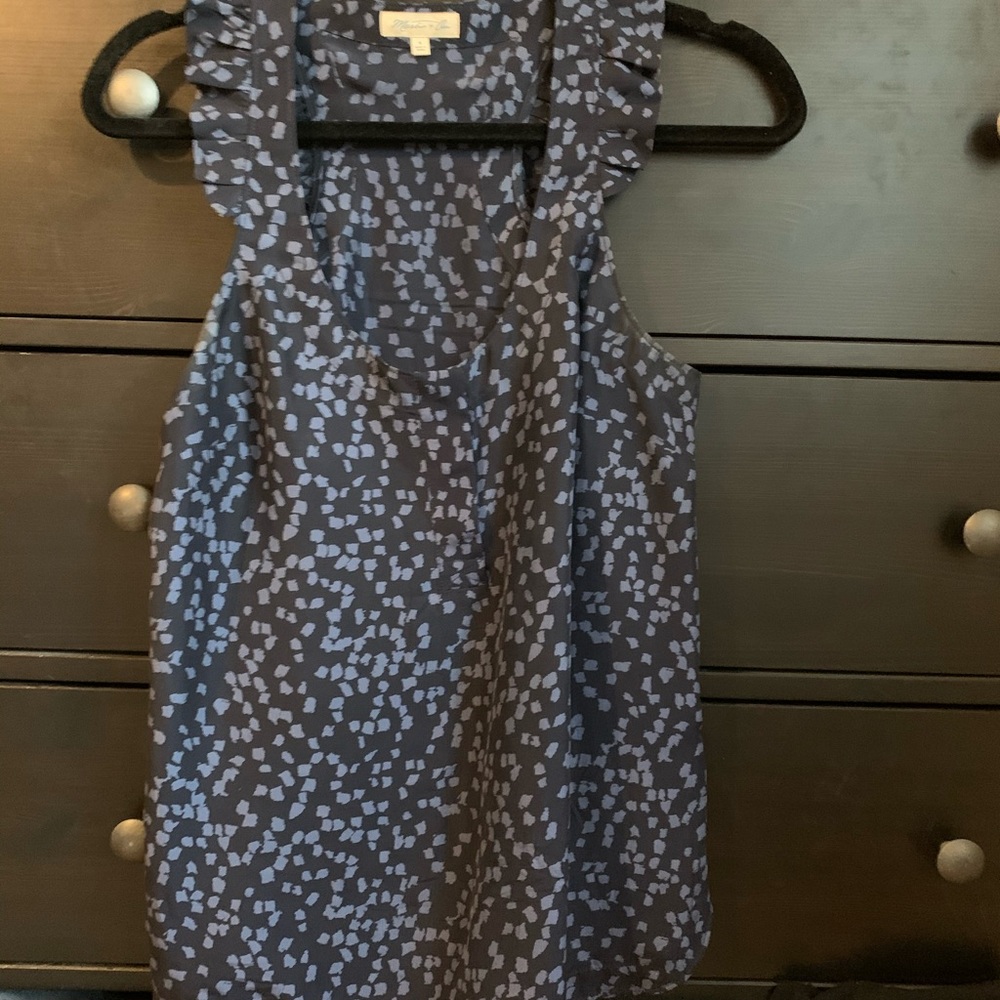 Blue Floral sleeveless top